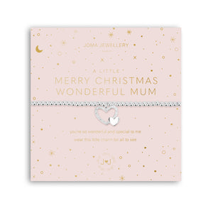 Joma Jewellery A Little 'Merry Christmas Wonderful Mum' Bracelet - Gifteasy Online