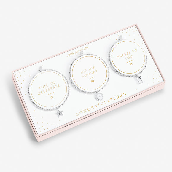 'Congratulations' Celebration Set by Joma Jewellery - Gifteasy Online