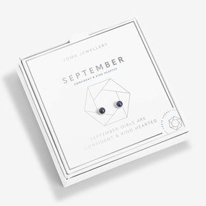 September  Birthstone Boxed Earrings  by Joma Jewellery