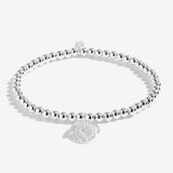 Spinning Boxed A Little 'When Feathers Appear Loved Ones Are Near' Bracelet by Joma Jewellery