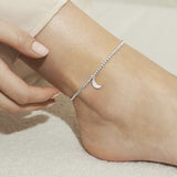 Joma Jewellery Silver Moon Anklet