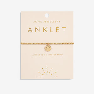 Joma Jewellery Gold Sun Anklet