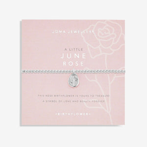 Joma jewellery A Little Birthflower June Rose Bracelet