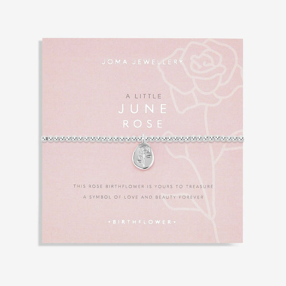Joma jewellery A Little Birthflower June Rose Bracelet