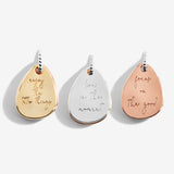 Affirmation Discs 'Mindfulness' Necklace By Joma Jewellery