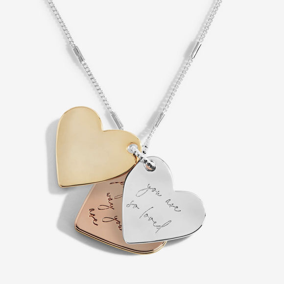 Affirmation Discs 'Love' Necklace By Joma Jewellery