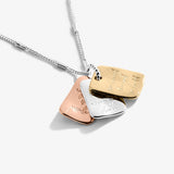 Affirmation Discs 'Positivity' Necklace By Joma Jewellery