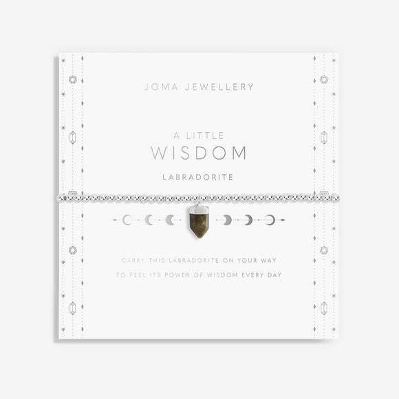 Affirmation Crystal A Little 'Wisdom'  Bracelet By Joma Jewellery