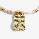 Joma Jewellery Summer Solstice Pink Shell Gold Bracelet