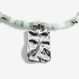 Joma Jewellery Summer Solstice Green Shell Silver Bracelet