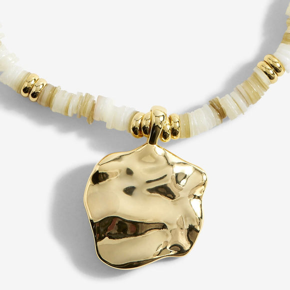 Joma Jewellery Summer Solstice White Shell Gold Bracelet