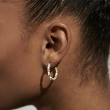 Copy of Joma Jewellery Summer Solstice Pink Beaded Hoop Earrings