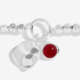 Joma Jewellery Spirit Stones Garnet Silver Bracelet