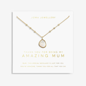 My Moments 'Thank You For Being My Amazing Mum' Necklace By Joma Jewellery