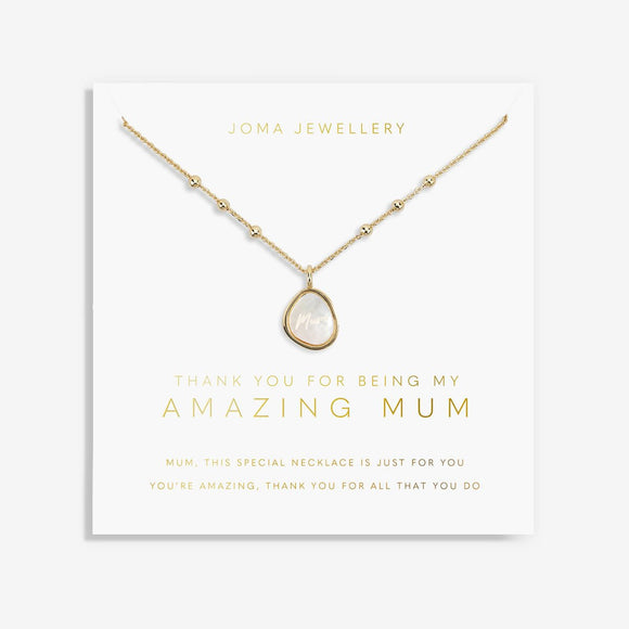 My Moments 'Thank You For Being My Amazing Mum' Necklace By Joma Jewellery