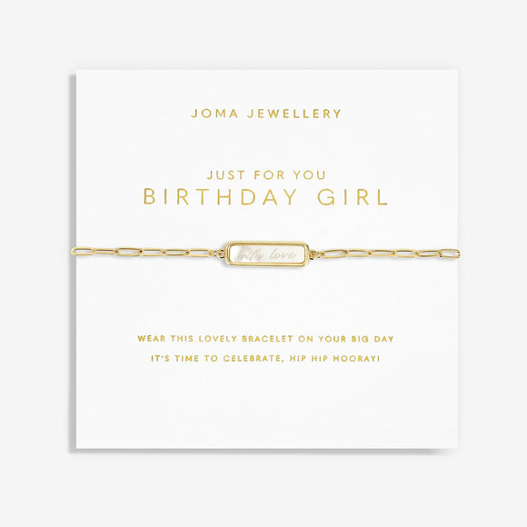 Joma Jewellery My Moments 'Just For You Birthday Girl' Bracelet