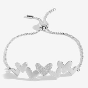 Joma Jewellery Bracelet Bar Silver Heart Bracelet