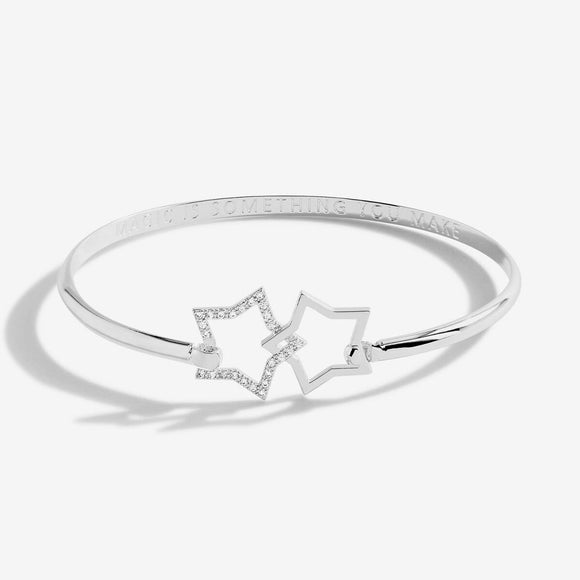 Joma Jewellery Bracelet Bar Silver Star Bangle
