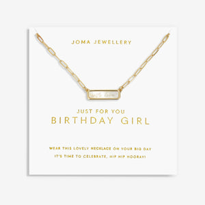My Moments 'Just For You Birthday Girl' Necklace By Joma Jewellery