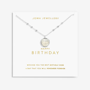 My Moments 'Happy Birthday' Necklace By Joma Jewellery
