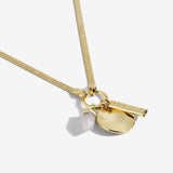 Riva Love Rose Quartz  Necklace By Joma Jewellery