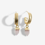 Riva Love Rose Quartz Earrings By Joma Jewellery