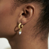 Riva Karma Howlite Hoops Earrings By Joma Jewellery