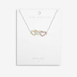Riva Florence Linked Hearts Necklace By Joma Jewellery