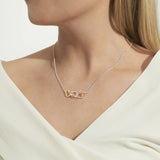 Riva Florence Linked Hearts Necklace By Joma Jewellery