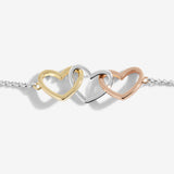 Florence Linked Hearts Bracelet By Joma Jewellery