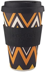 Ecoffee Cup: ZigNZag with Black Silicone 14oz - Gifteasy Online