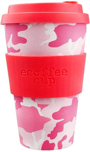 Ecoffee Cup: Miss Wasilla with Hot Pink Silicone 14oz, Reusable and Eco Friendly Takeaway Coffee Cup - Gifteasy Online