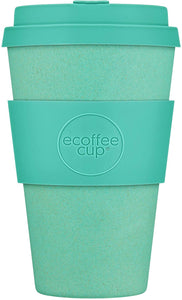 Ecoffee Cup: Inca with Turquoise Silicone 14oz, Reusable and Eco Friendly Takeaway Coffee Cup - Gifteasy Online