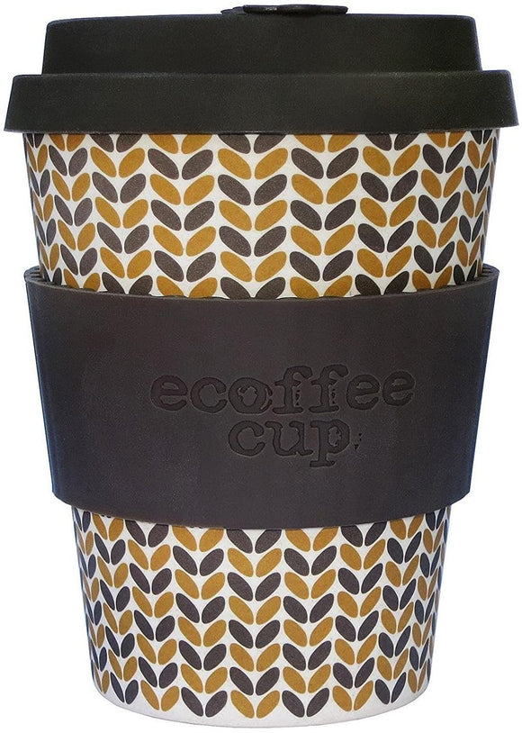 Threadneedle, 12oz Ecoffee Cup | Made with bamboo fibre, no-drip lid & dishwasher safe - Gifteasy Online
