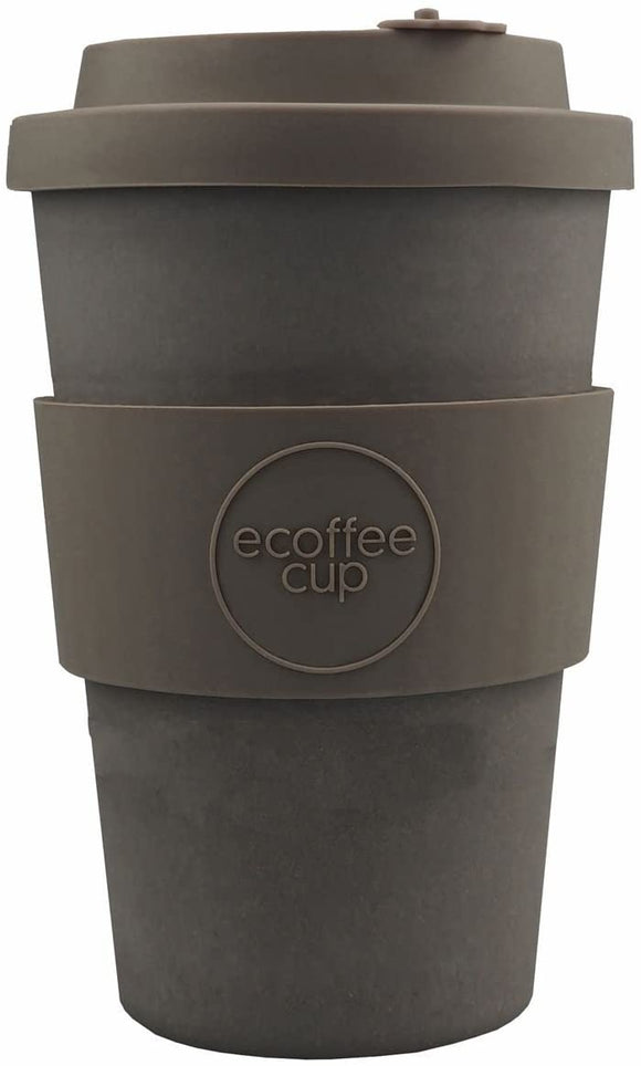 Ecoffee Cup: Molto Grigio with Grey Silicone 12oz, Reusable and Eco Friendly Takeaway Coffee Cup - Gifteasy Online