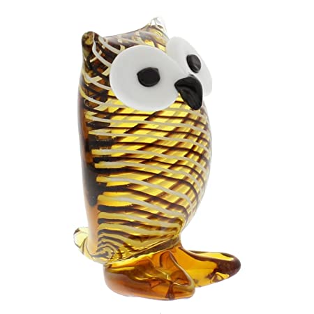 Juliana Objets d'art Glass Figurine Small Striped Owl - Gifteasy Online