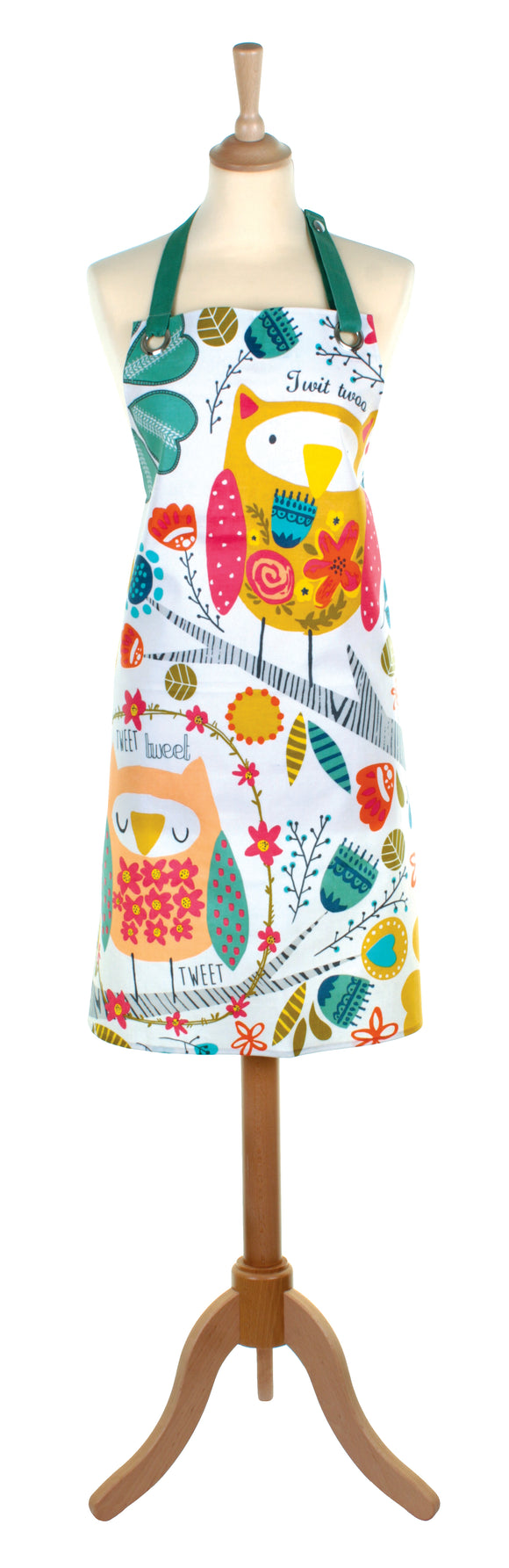 Oil Cloth Apron Twit Twoo by Ulster Weavers - Gifteasy Online