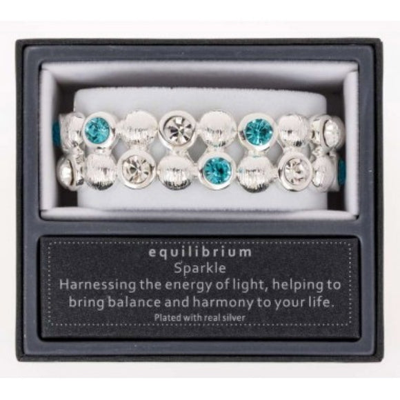 Equilibrium Circles Crystal Blue  Bracelet - Gifteasy Online