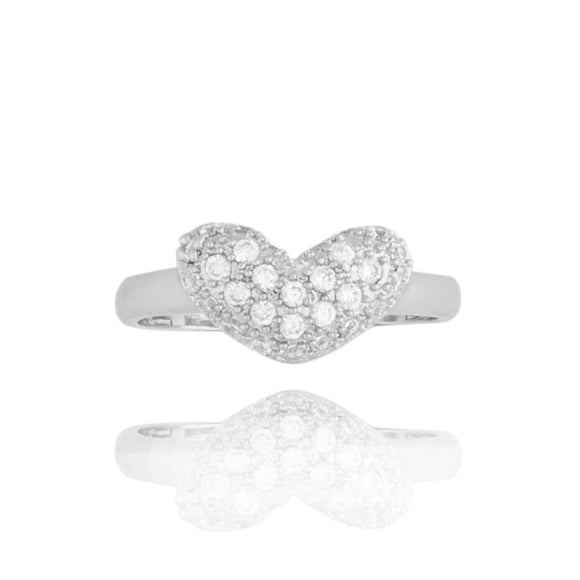 Joma Jewellery Pippa Glitter Shaped Romantic Heart Ring Adjustable - Gifteasy Online