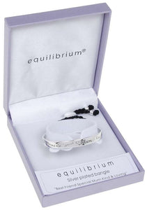 Equilibrium Silver Plated Mum Message Bangle - Gifteasy Online