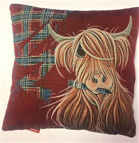 D & C supplies McMoo Highland Cow cushion - Gifteasy Online