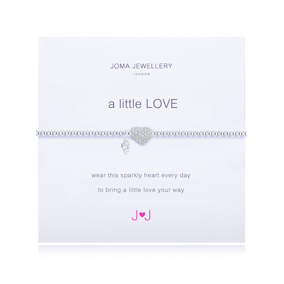 Joma Jewellery A little Love Pave Heart Bracelet - Gifteasy Online