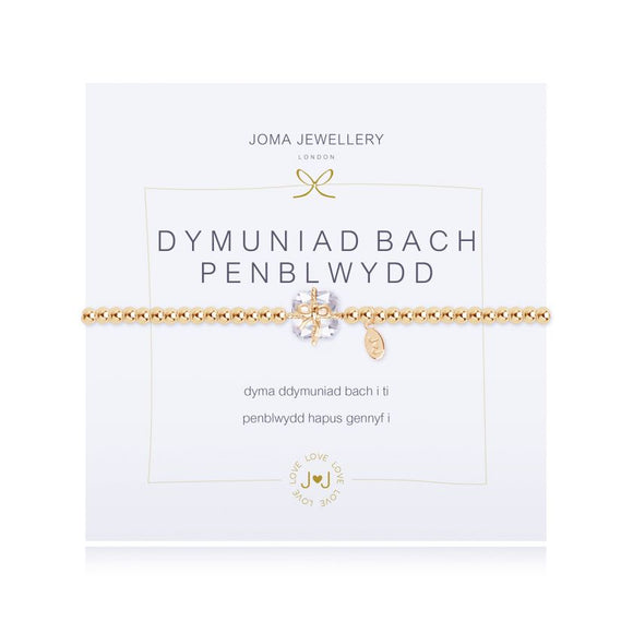 Joma Jewellery A Little Birthday Girl Gold Welsh - Gifteasy Online