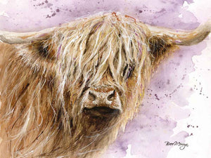 Bree MerrynCanvas Cuties Archibald Highland Cattle Canvas 15 x 20cm - Gifteasy Online