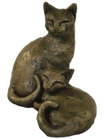 Frith TOBY & POPPY Bronze Cats Sculpture by Paul Jenkins - Gifteasy Online