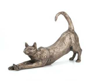 Frith Sculptures James Stretching Cat Bronze Sculpture By Paul Jenkins - Gifteasy Online