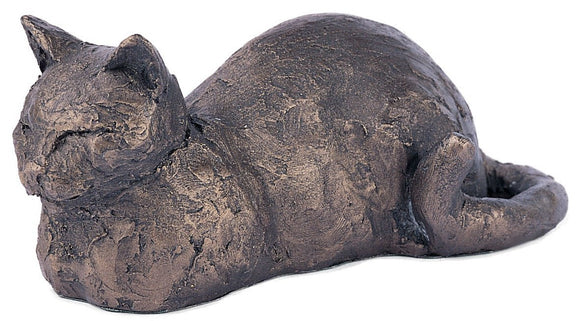 Sitting Cat Bronze Cat Sculpture Lucky by Paul Jenkins - Frith'. - Gifteasy Online
