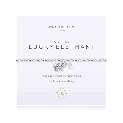 A Little Lucky Elephant Bracelet - Silver Elephant Charm by Joma Jewellery - Gifteasy Online