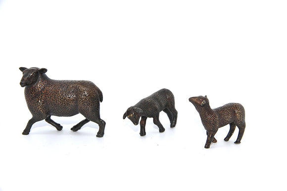 Unique Bronze Limited Edition Hot Cast Solid Bronze Sheep and Lambs - Gifteasy Online