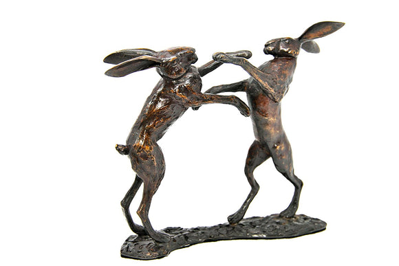 Unique Bronze Limited Edition Hot Cast Solid Bronze Boxing Hares - Gifteasy Online